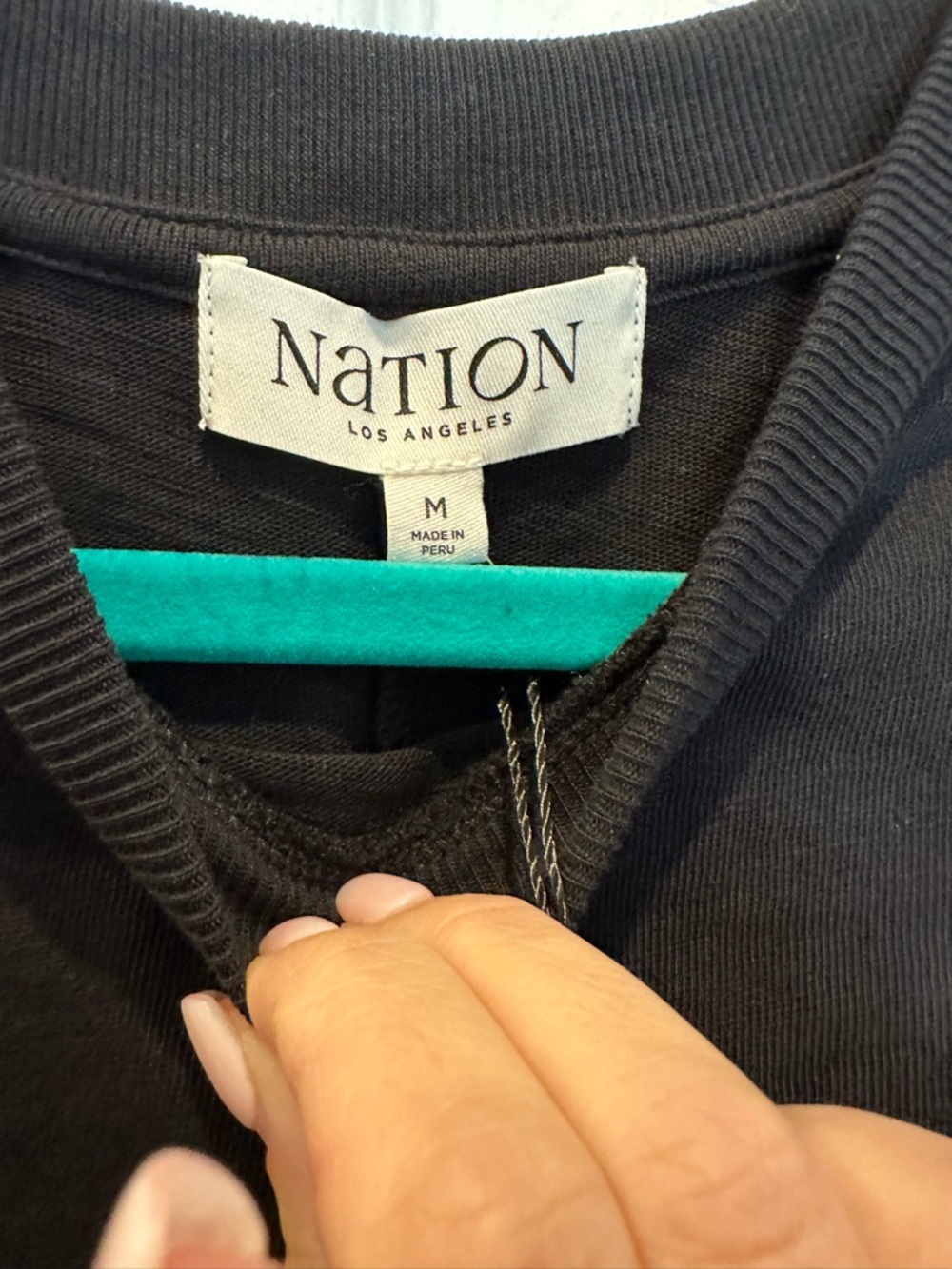 Nation LTD Black Long-Sleeve Wrap Dress with Side Tie - Picture 5 of 5